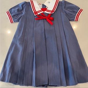 Sz 4 Sailor Dress 4 T. Matching suster set (sz 24 month) on diff listing! NWT!